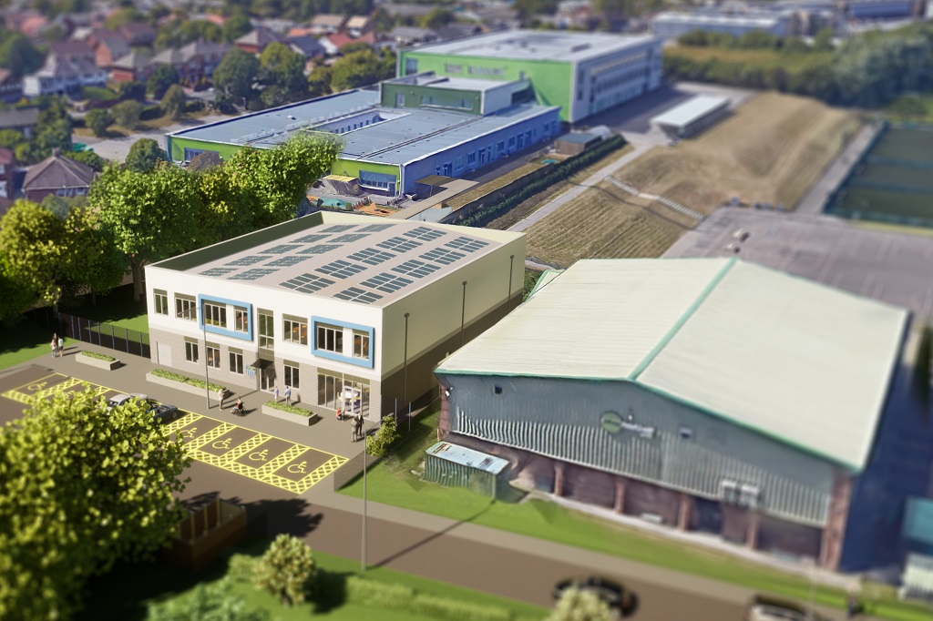Highfurlong School - Aerial Image of planned expansion