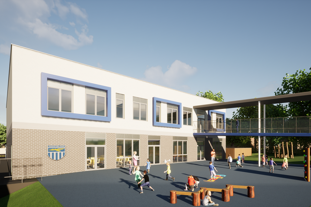 Highfurlong School - expansion plans with new walkway submitted for approval