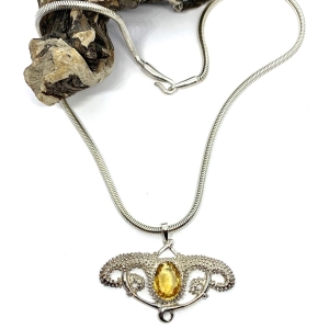 Sea Urchin necklace in sterling silver