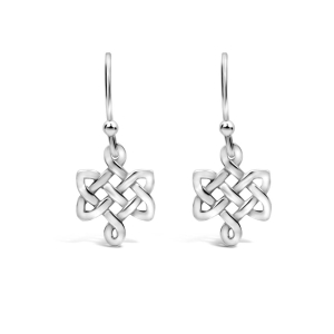 Celtic Love Knot Earrings - Argentium Silver