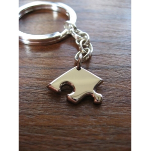 Silver Puzzle Keyring