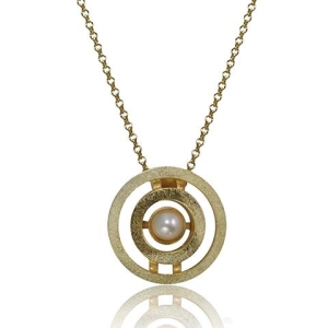 Circles & Pearls Necklace