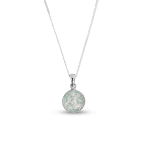 Timeless Round Memorial Ashes Necklace