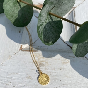 Mimi Gold Coin Pendant