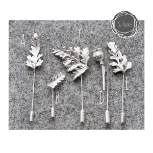 Stunning Silver Fern Pins