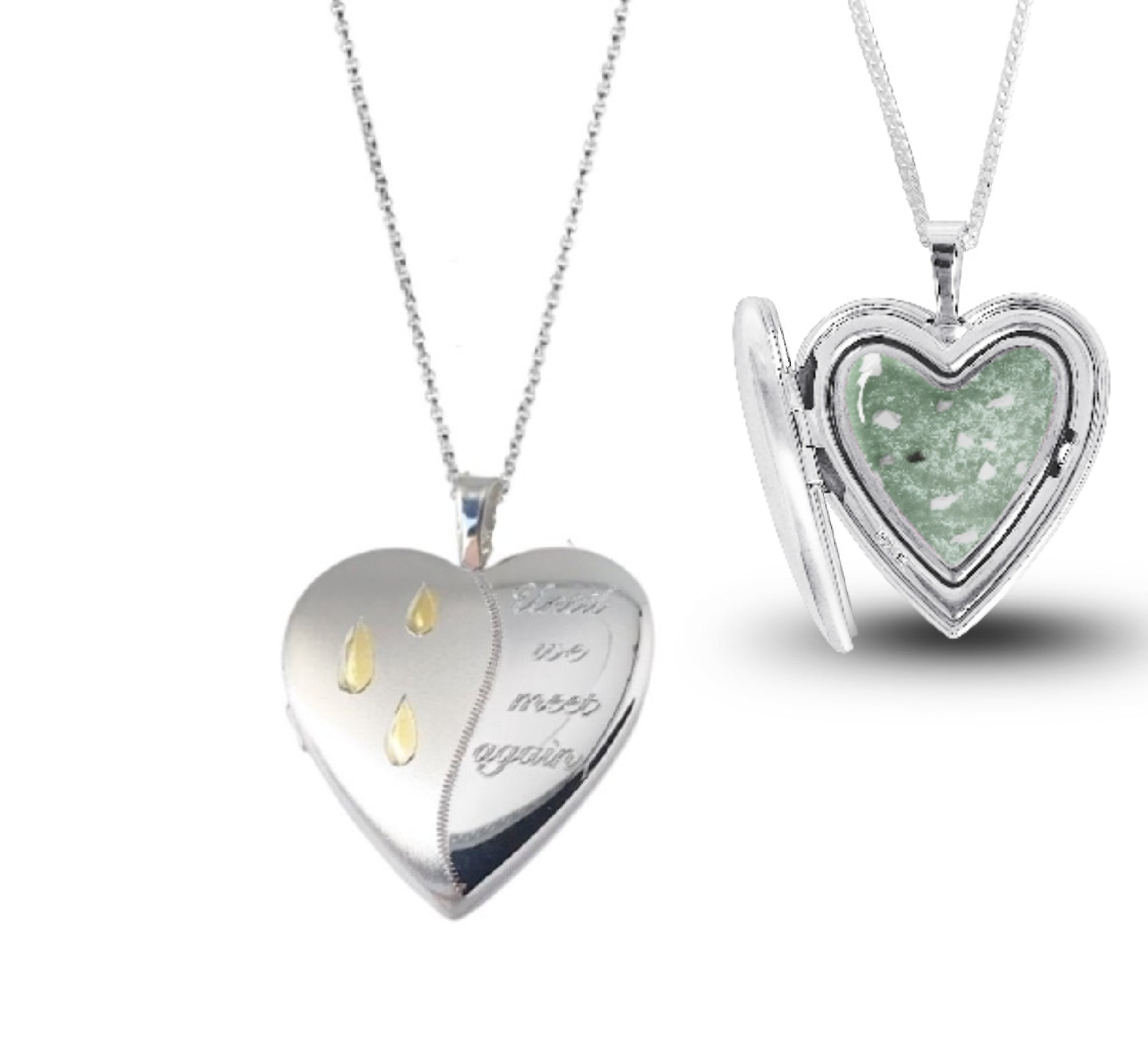 Until We Meet Again Memorial Ashes Locket