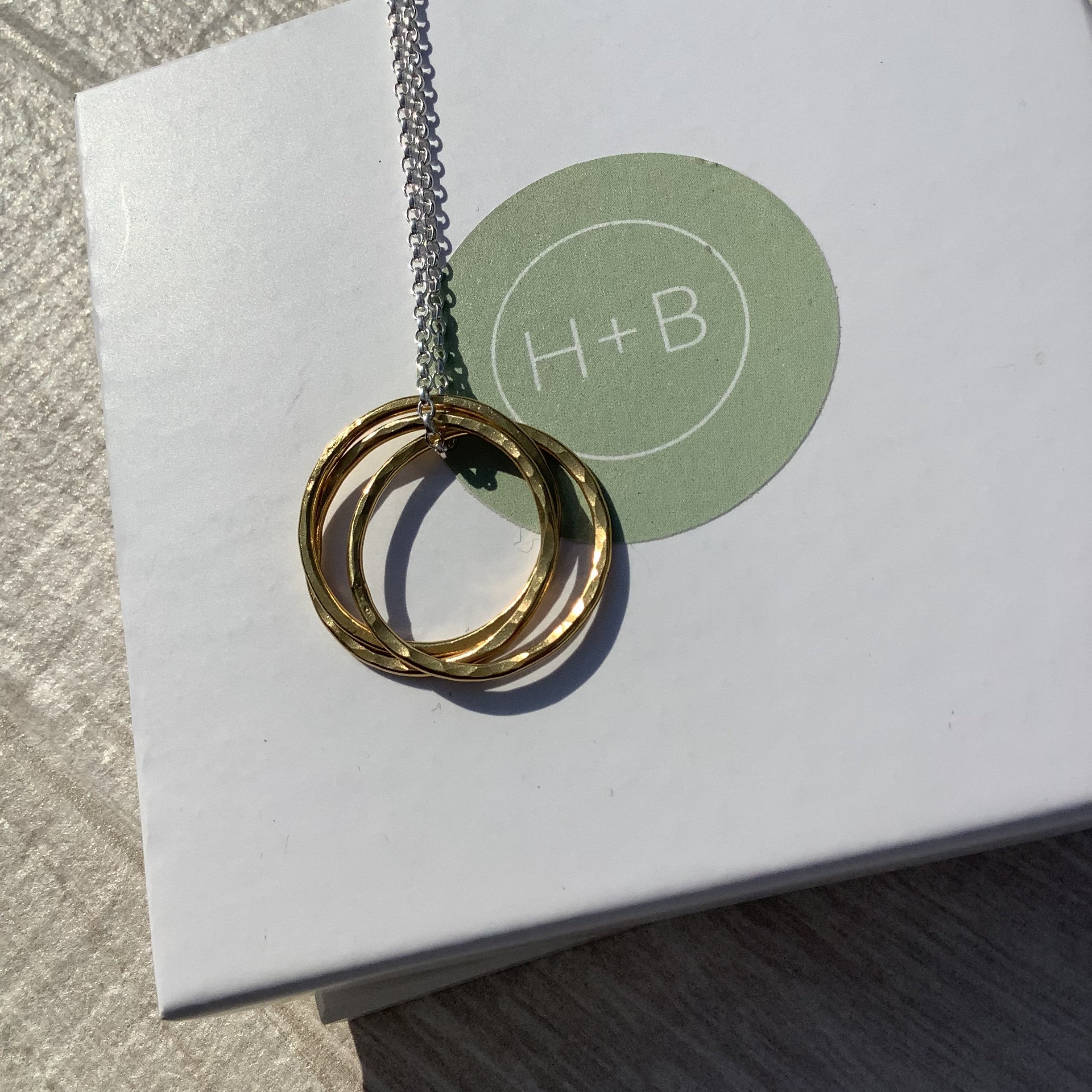 Handmade Gold Trio of Hoops