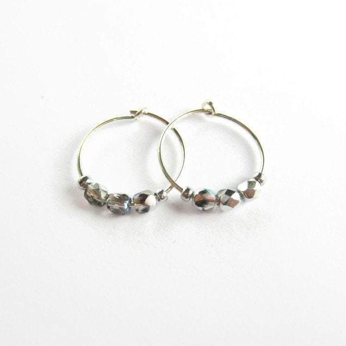 Metal & Lace Hoop Earrings LARGE – Sandra Hartwieg