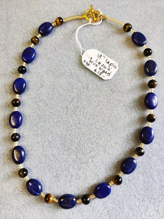 Natural Lapis Lazuli Crystal Necklace – Peaceful Sense