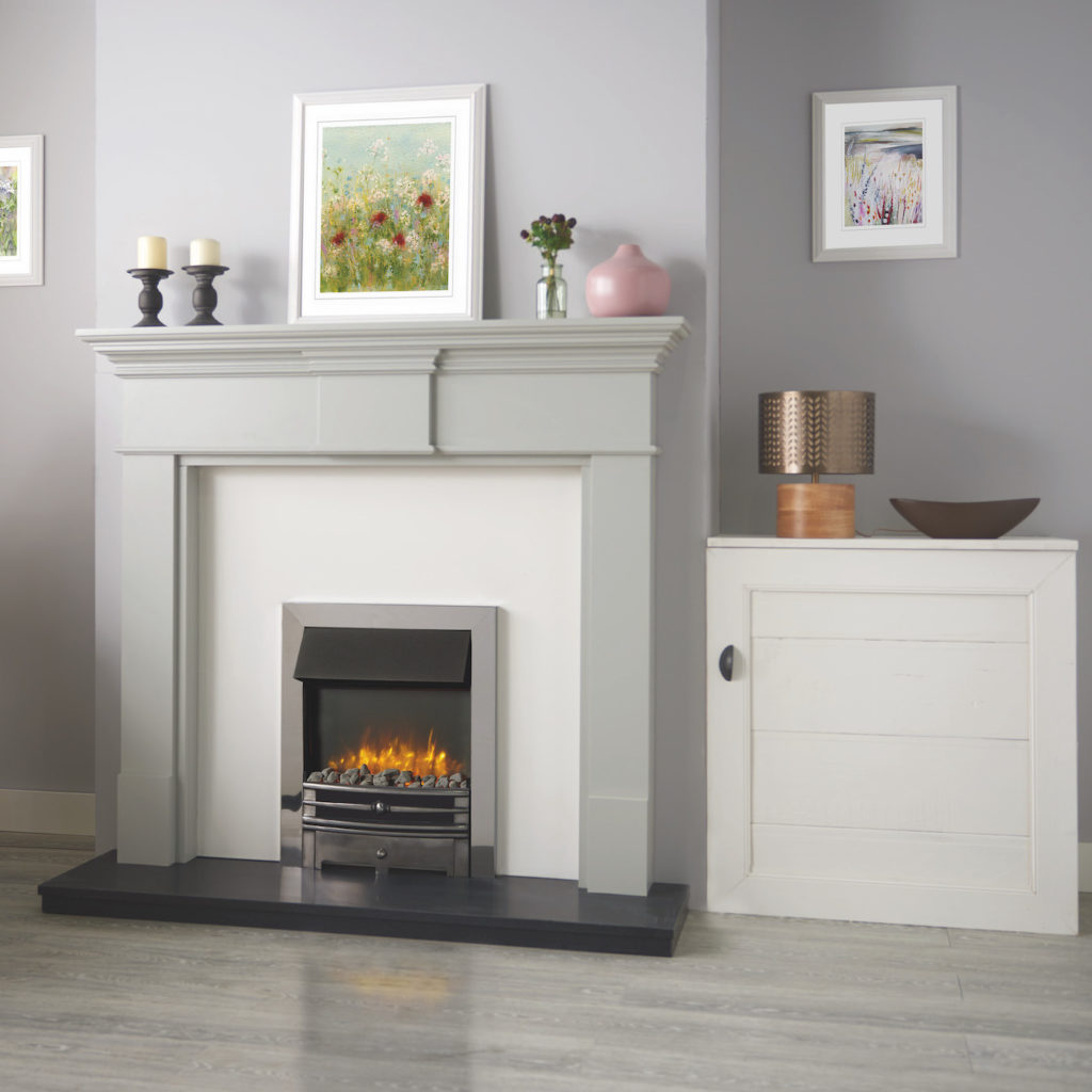 Logic2 Electric Chartwell with Polished Steel effect frame and Highlight polished front.