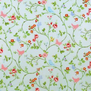 Bird Trail Seafoam Gloss Oilcloth