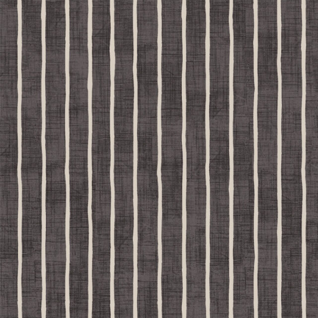 Pencil Stripe Ebony Matt Wipe Clean Oilcloth Tablecloth