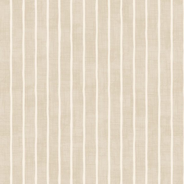 Pencil Stripe Nougat Wipe Clean Oilcloth Tablecloth