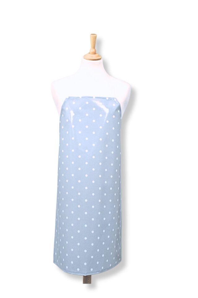 Dotty Blue Adult Wipe Clean Oilcloth Apron