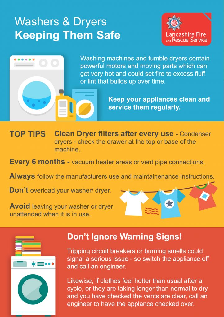 Tumble Dryer Safety Top Tips - Lancashire Fire and Rescue Service