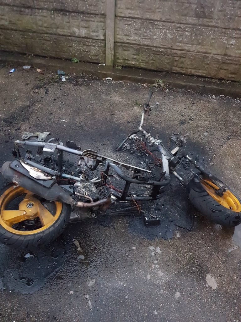 Burnt Motorbike