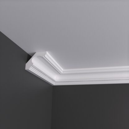 Swan Neck with Rope Plaster Cornice Coving - 3m