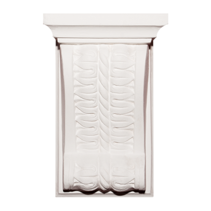 Rope and Leaf Plaster Corbel - H21 x W13 x D7.5cm