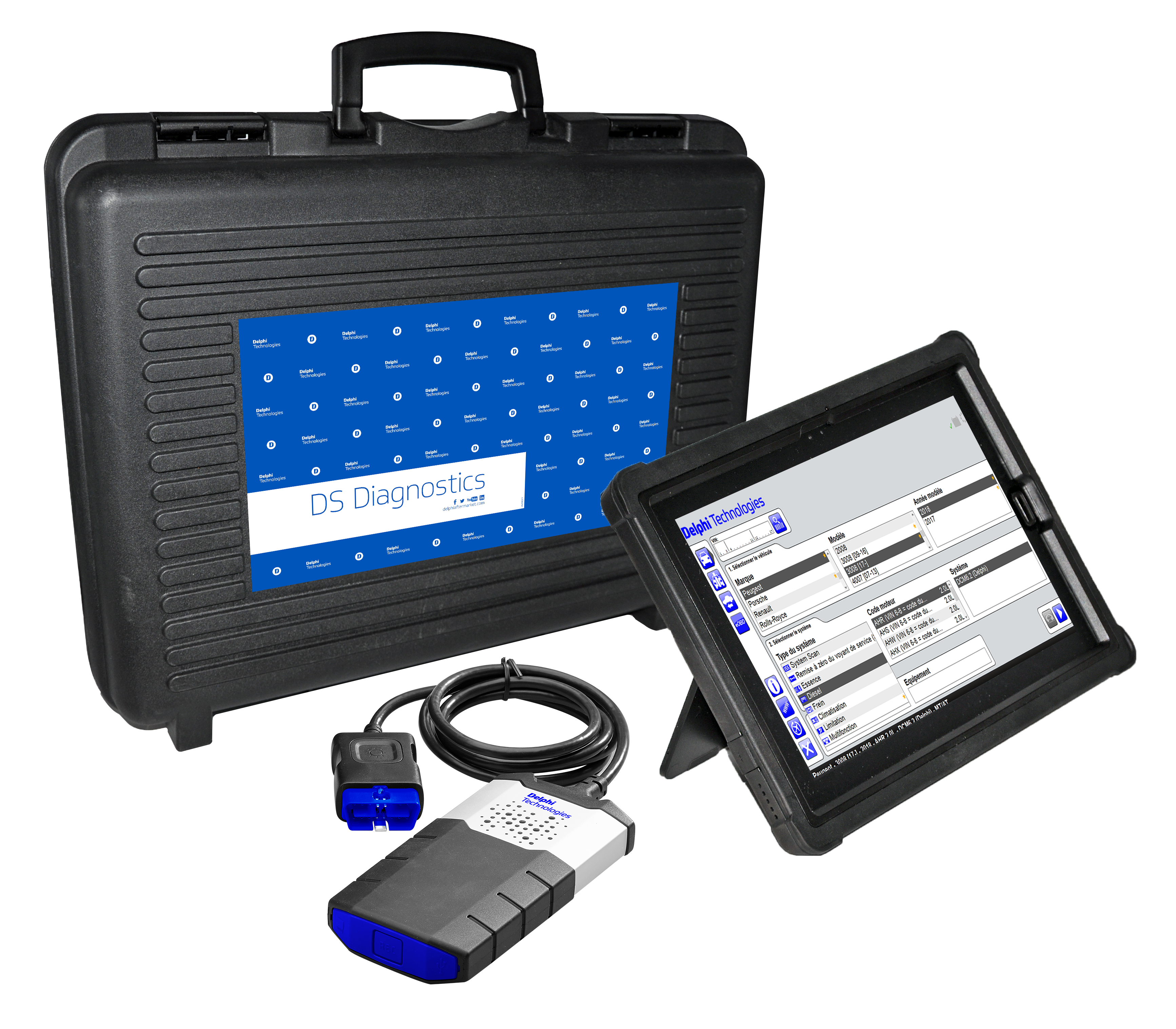 delphi ds450e tablet and mini diagnostic vci kit sv11438