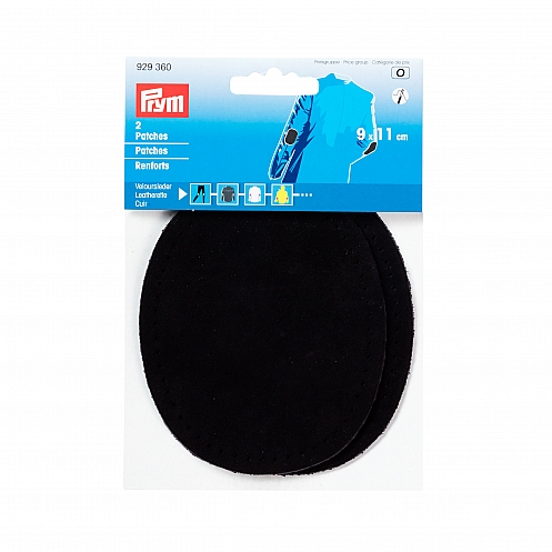 Prym Sew On Velour Leather Elbow & Knee Patches Brown per pack of 2 