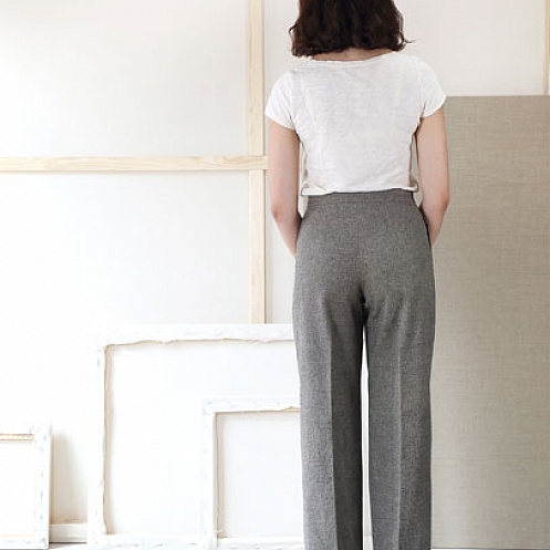 Liesl + Co Paper Sewing Pattern Hollywood Trousers, 1225281