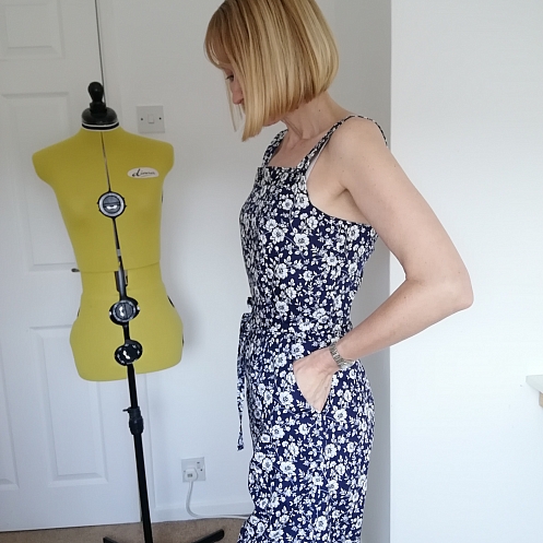 Ladies Dress Romper Maxi Dress Jumper Sewing Pattern 6446 NEW LOOK UNCUT 6-18