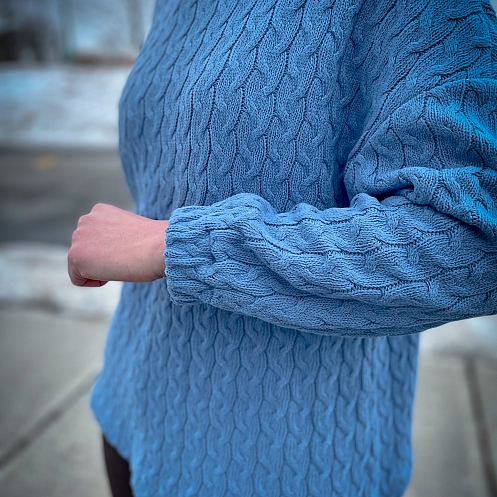 Minerva Core Range Chunky Cotton Sweater Knit Stretch Fabric, 1241967