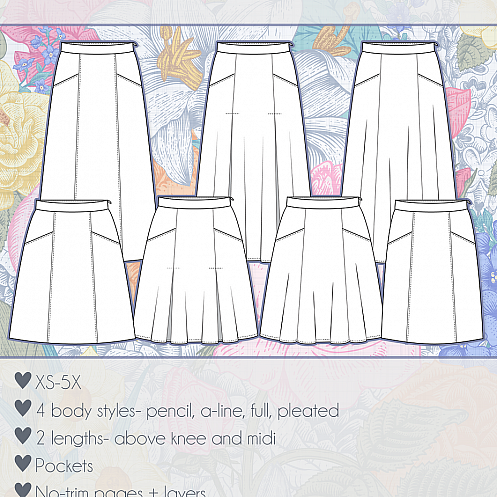 DIY Pleated Yoke Shirt Tutorial – Skirt Fixation