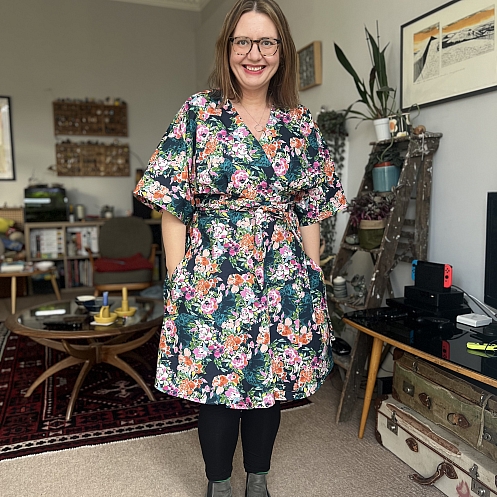 Kallie Sews: Elodie Wrap Dress - Maternity Edition: Closet Core Patterns  Tester