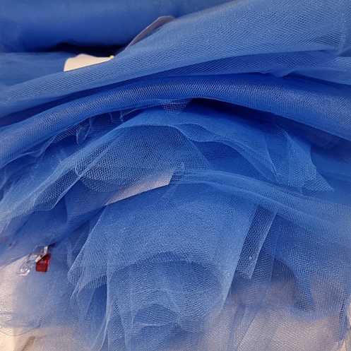 Royal Blue Sparkle Glitter Tulle Fabric – In-Weave Fabric