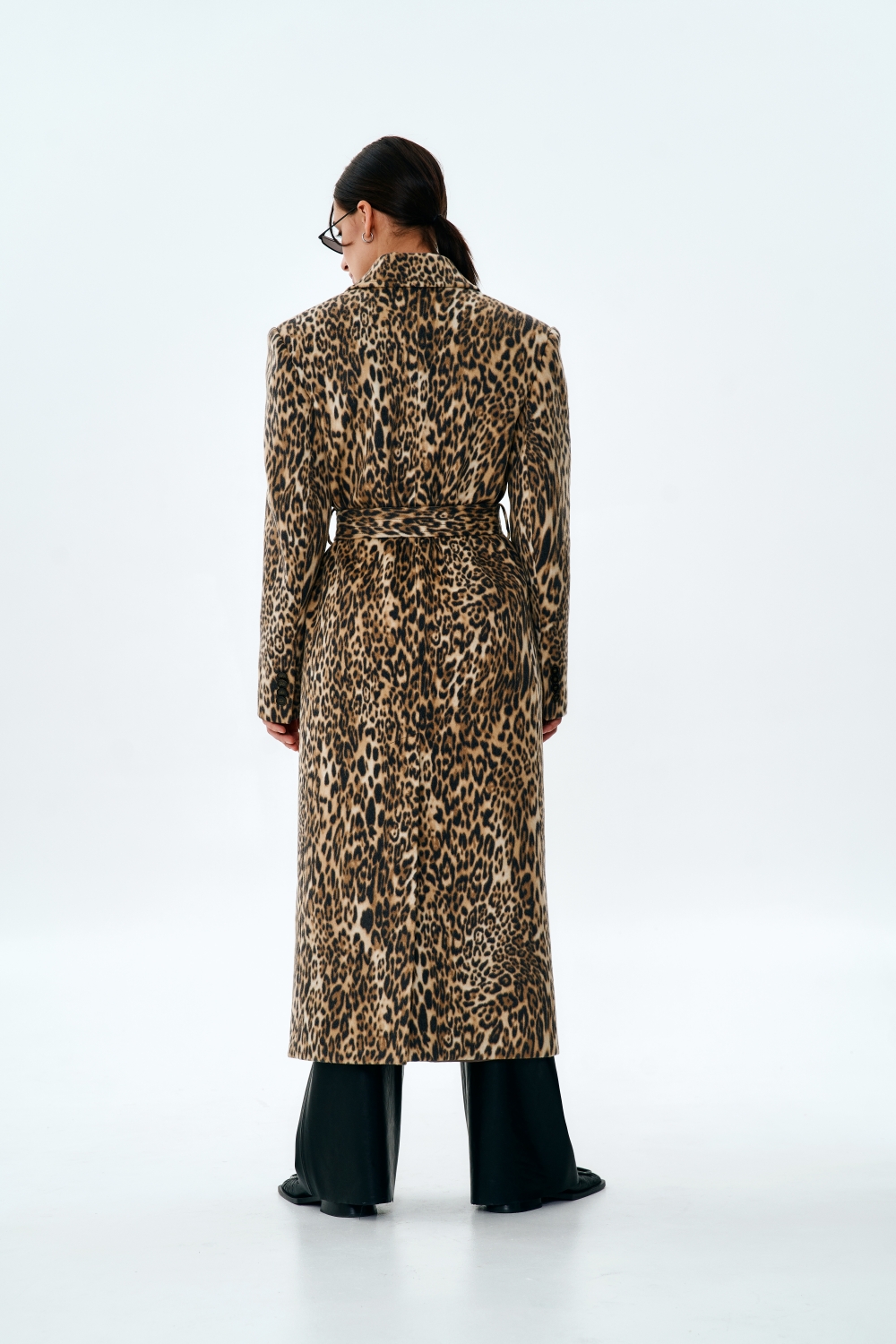 Warehouse long 2024 leopard coat