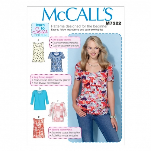 McCalls Paper Sewing Pattern 7322, 1013685