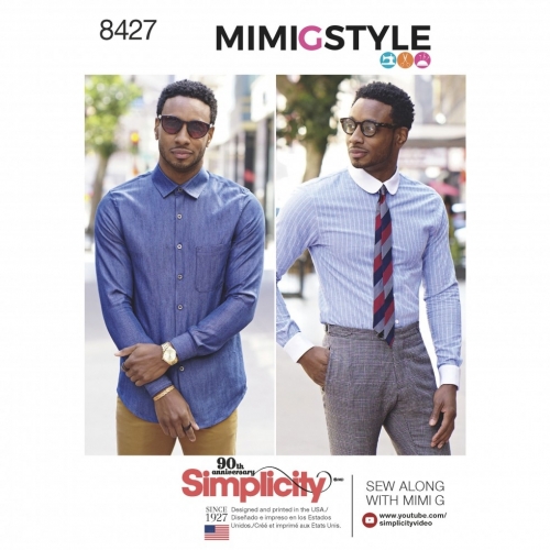 Men's Shirt and Vests Simplicity Sewing Pattern 8408