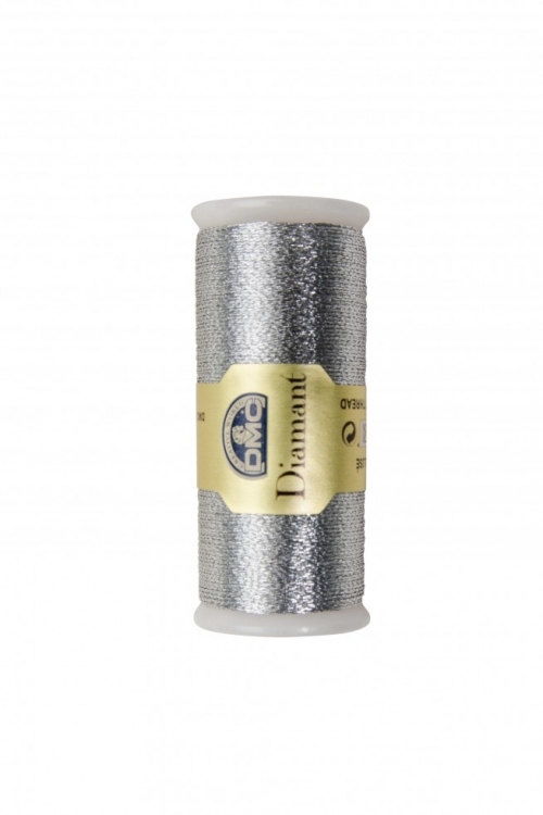 DMC Diamante Metallic Thread Silver D415 DMC Diamante Metallic Thread Silver D415
