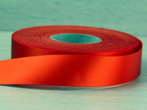 Budget Acetate Satin Ribbon Tangerine