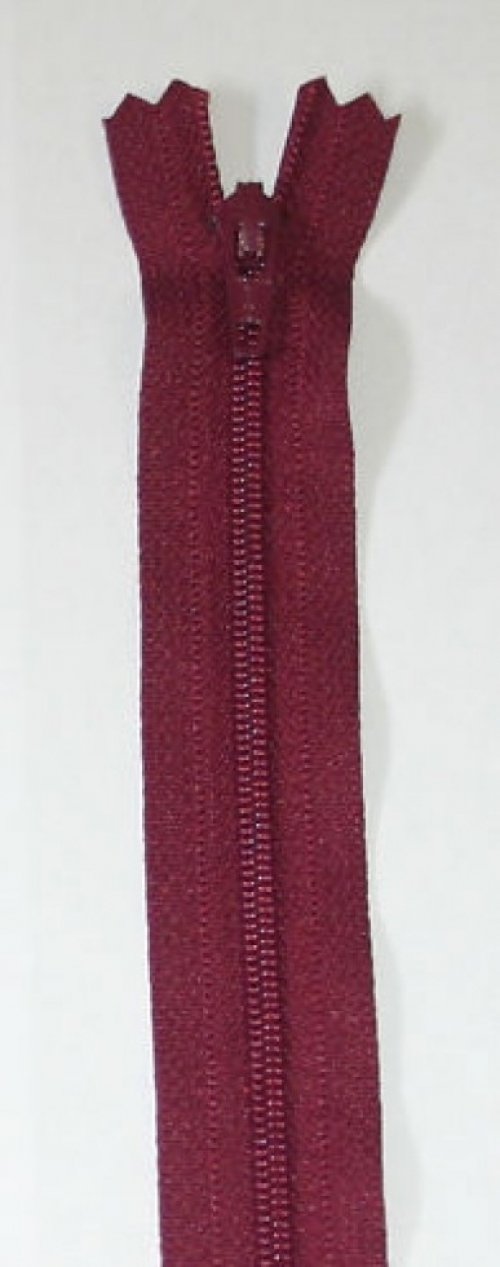 YKK Nylon Closed End Dress Zips Wine