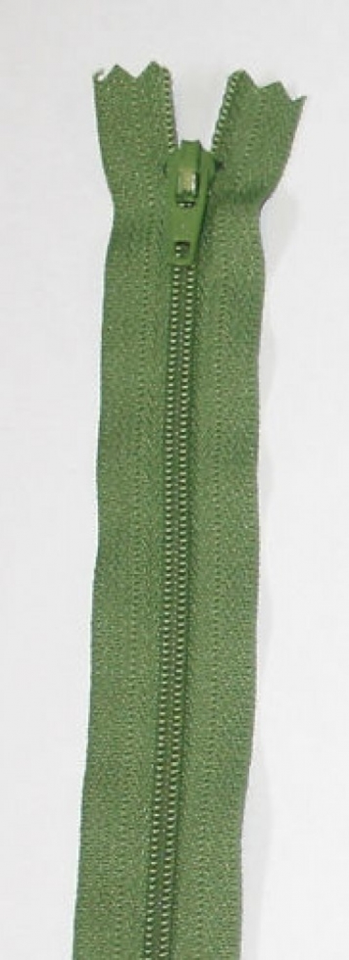 YKK Nylon Closed End Dress Zips Olive Green