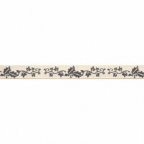 Berisfords Holly & Ivy Ribbon 2 Grey