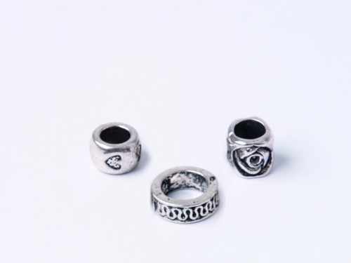 Trimits Spacer Beads Silver Rose Mix