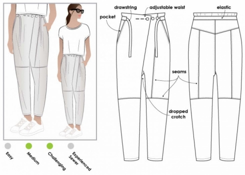 Style Arc Paper Sewing Pattern Isla Pants