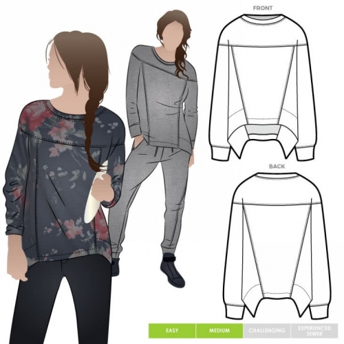 Style Arc Paper Sewing Pattern Carlsson Sweater