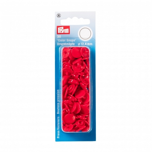 Prym Snaps Press Fasteners Red