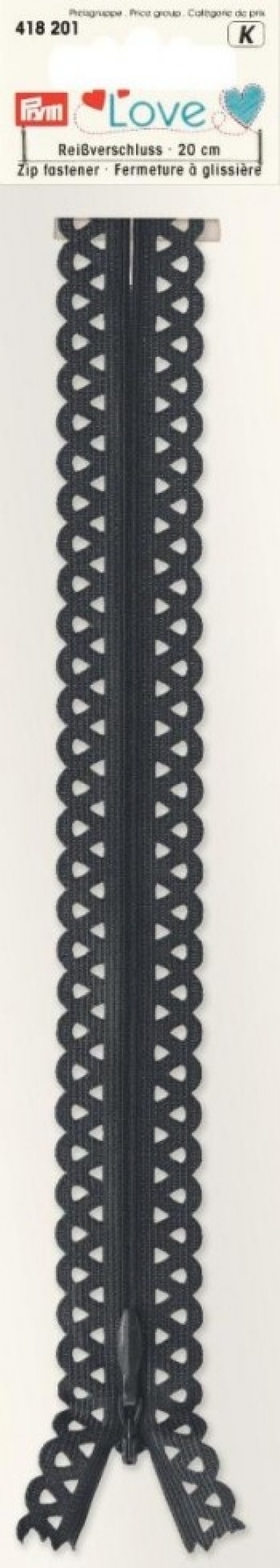 Prym Love Lace Dress Zips Graphite