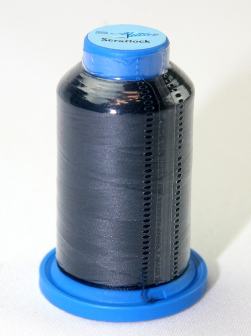 Mettler Seraflock Stretch Sewing Thread 805 Dark Airforce Blue