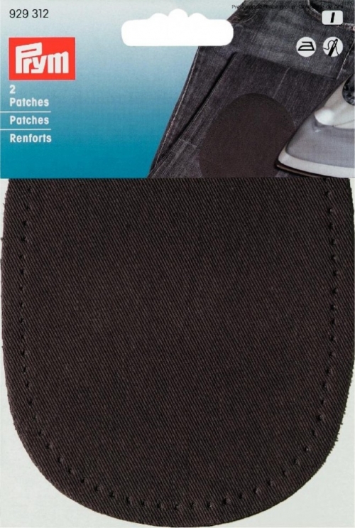 Prym Cotton Elbow Patches Grey