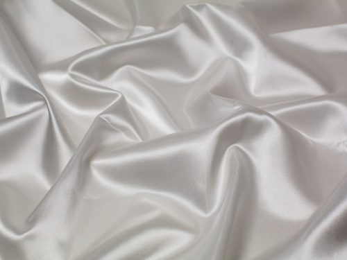Minerva Core Range Acetate Satin Fabric White
