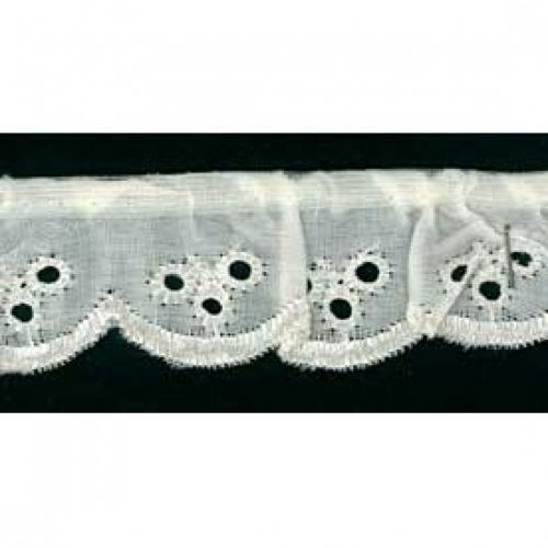 Minerva Crafts Broderie Anglaise Lace Trimming per 2 metres 