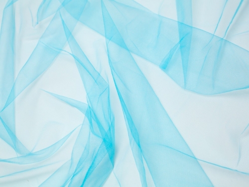 Minerva Core Range Soft Tulle Fabric Peacock