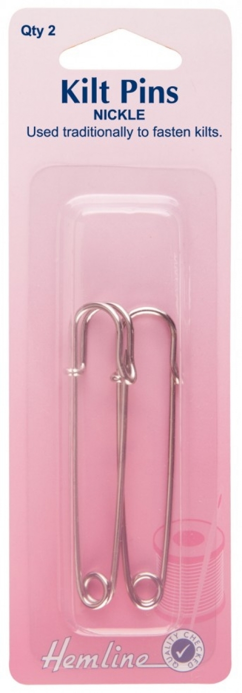 Hemline Kilt Pins Silver