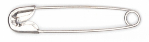 Hemline Safety Pins Silver